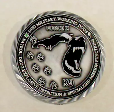 Military Working Dog K9 Handler Force X Challenge Coin • $14.95