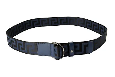 Versace Leather Trimmed Greeca Print Belt • $269.99