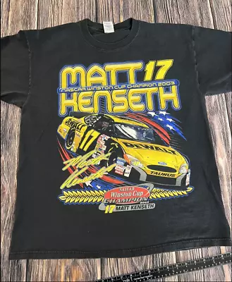 Matt Kenseth T Shirt Vtg 2003 Winston NASCAR Shirt • $21.84