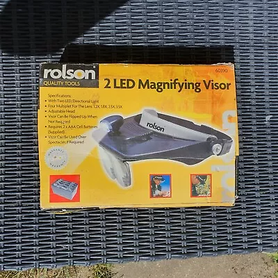 Rolson 60390 LED Head Loupe Magnifier Visor Grey  • £15
