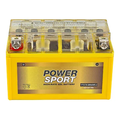 Yuasa Ytx7a-bs Gel Motorcycle Replacement Battery - 12v 7ah • $31.99