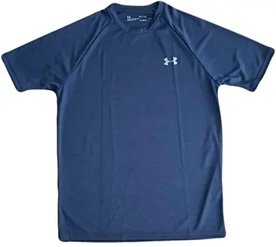 UNDER ARMOUR Men’s UA Velocity 2.0 Short Sleeve T-Shirt Navy Blue 1327965 408 • $16.99