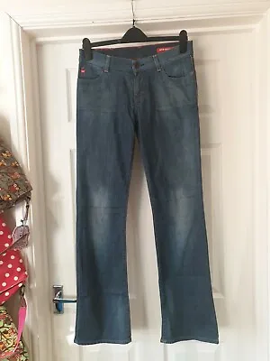 £40 • Buy MISS SIXTY Jeans 'Tommy One' Distressed Blue Denim Bootcut Leg UK Size 12 W30