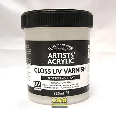 Winsor & Newton Artists' Acrylic Gloss UV Varnish 225ml (3040929) • £15.75