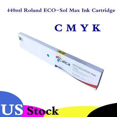 US Stock  Calca Compatible 440ml Roland ECO-Sol Max In C M Y K • $52.01