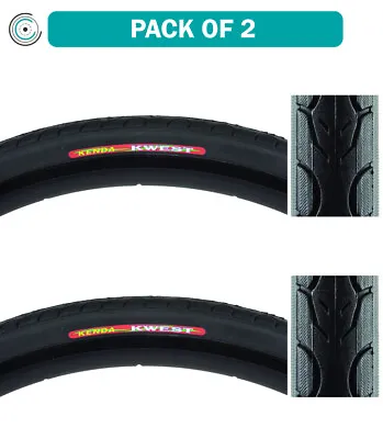 Pack Of 2 Kenda Kwest 700x32 Clincher Wire TPI 85 Black/Bsk Reflective Road Tire • $59.39