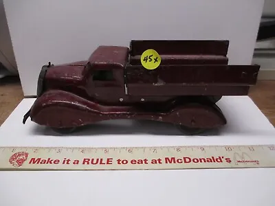 Vintage 1930's Marx~wyandotte Pressed Steel Truck ~ Green / Red Painted Lot #45x • $39.99