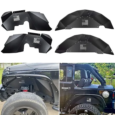 Front And Rear Inner Fender Liners For Jeep Wrangler 2007-2018 JK JKU 4WD(4 PCS) • $254.75