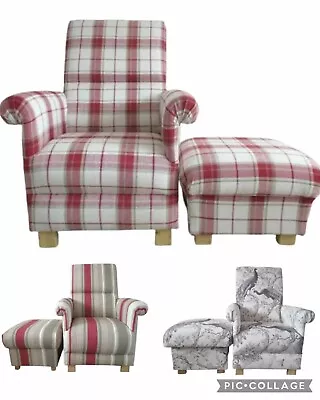 Adult Armchairs & Footstools In Laura Ashley Fabric Accent Chairs Pouffe Nursery • £377.99