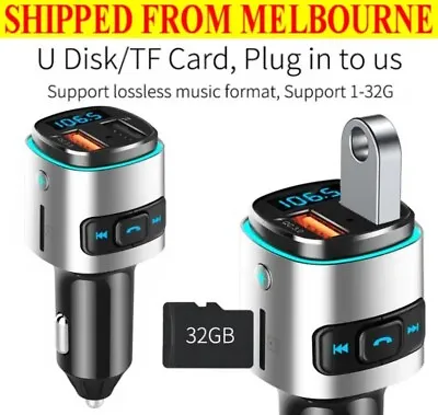 AU Handsfree Wireless Bluetooth Car Kit FM Transmitter Radio MP3 Player USB  • $19.98