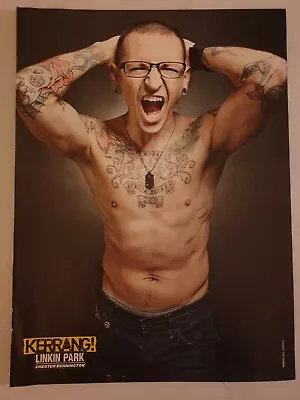 LINKIN PARK Chester Bennington / SLIPKNOT Corey Taylor Kerrang! POSTER 2012 • £6.50