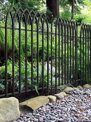 Panacea Gothic Fence Section 92 X 121cm (Black) • £35.68