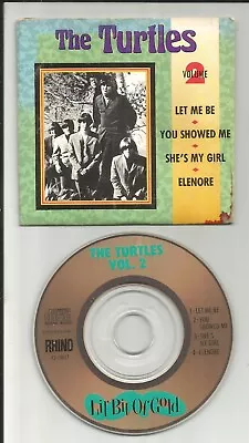 THE TURTLES Volume 2 Lil Bit Of Gold LIMITED MINI 3 INCH CD Single CD3 GOLD DISC • $24.99