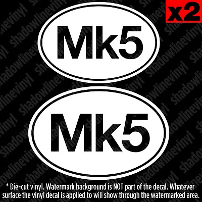 MK5 Euro Oval Vinyl Decal Sticker German Golf MKV 1K VW GT GTI R32 Hatch Rabbit • $5.99