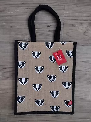 BHF Badger Jute Bag Approx 28x35cm (excl Handles) • £4