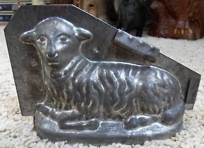 Vintage Sitting Resting Lamb Candy Chocolate Mold  Unmarked • $118.99