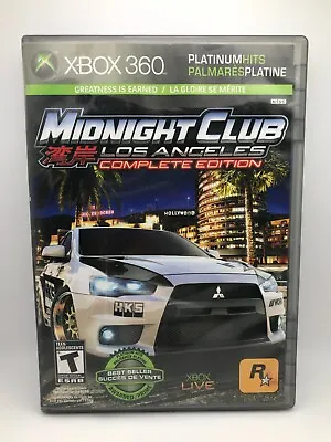 Midnight Club Los Angeles Complete Edition Xbox 360 W/ CASE & MANUAL Tested • $4.58