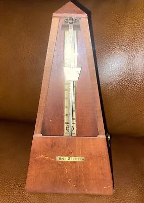 Vintage Seth Thomas Metronome De Maelzel Music Timer No Front Panel SEE VIDEO • $23