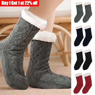 £6 • Buy Women Ladies Soft Fluffy Long Bed Socks Winter Warm Lounge Slipper Fleece Socks