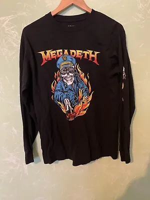 Megadeth Long Sleeve Vintage Shirt Authentic  Size Medium • $45