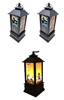 6 Pack Lantern Halloween Jack O Light Lamp Party Trick Treat Table Torch Grave • £9.99