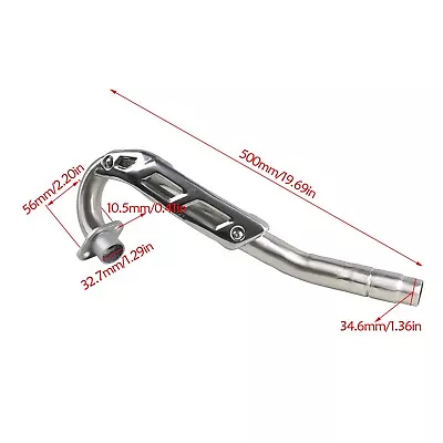 38mm Exhaust Pipe For 150 200 250cc Vertical Engine Apollo Honda Pit Dirt Bike • $69.19