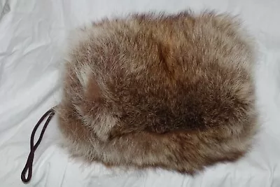 Vintage RACCOON Or FOX Fur Barrel Muff Hand Warmer • $33