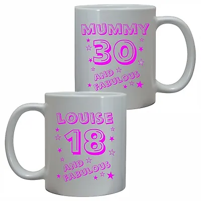 PERSONALISED 13th 16th 18th 21st 25th 30th 40 BIRTHDAY GIFT FOR HER MUG PRESENT • £10.95