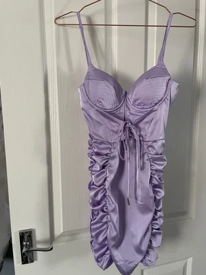 £8 • Buy Brand New Lilac Silky Corset Detail Dress Size 8