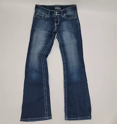 Vanity Jeans 26x31 Straight Thick Stitch Medium Wash Women's • $22