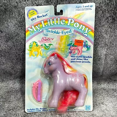 My Little Pony Twinkle-Eyed Sky Rocket Vintage 1986 On Sealed Card Hong Kong G1 • $264.99