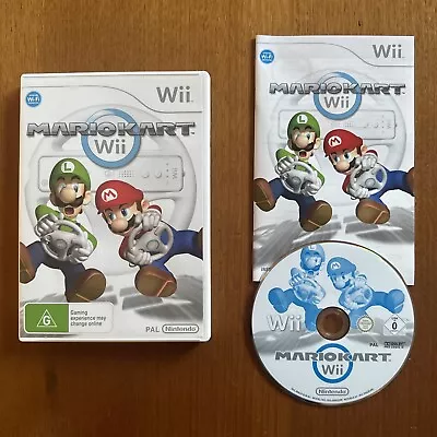 MARIO KART Wii (G) NINTENDO Wii INCLUDES MANUAL PAL OZ SELLER • $27.99