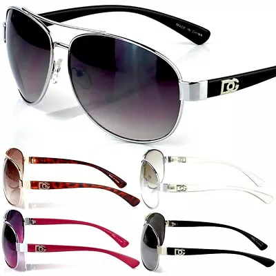 DG Eyewear Aviator Sunglasses Pilot Fashion Designer Shades Mens Womens Wrap New • $8.95