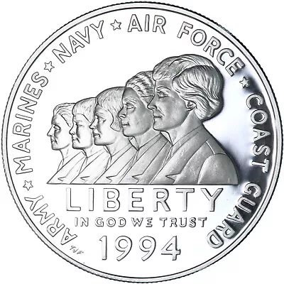 1994 P Women In Military Proof 90% Silver Dollar US Coin See Pics W751 • $39.65