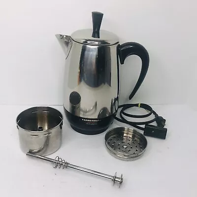 Vintage Farberware Superfast 2-8 Cup Electric Percolator Coffee Maker 138B • $49.90