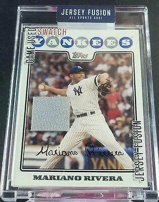 2021 Jersey Fusion All Sport Mariano Rivera Game Used Swatch • $10