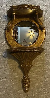 Theodore Alexander Furniture Gold Bubble Mirror Corbel Sconce Wall Shelf 29  • $759.05