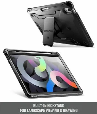 For IPad Air 5 Air 4 Tablet Military Shockproof Case Anti Scratch Cover Black • $17.98