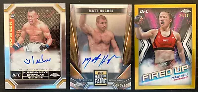 2024 Topps Chrome UFC  - Zhang Weili -Fired Up Gold /50 Champ UFC 300 - And More • $55