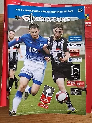 22/23 Matlock Town Vs Marske United FAT Programme • £2