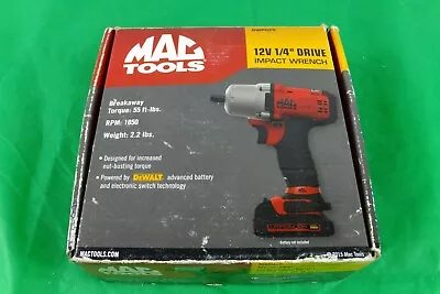 Mac BWP025 12V 1/4  Drive Impact Wrench 30 Day Warranty • $125