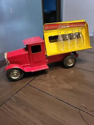 Vintage  METALCRAFT Pressed Steel COCA-COLA COKE DELIVERY TRUCK • $38.25