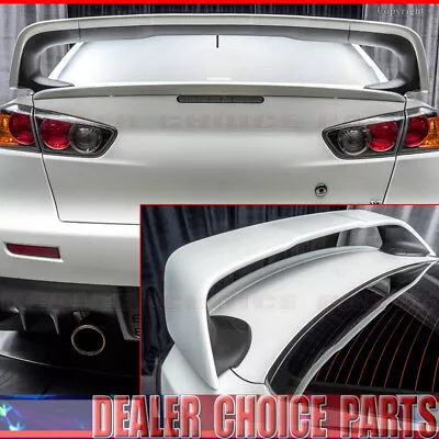 $97.26 • Buy 2008-14 2015 2016 2017 Mitsubishi Lancer EVO X Style Spoiler High Wing UNPAINTED