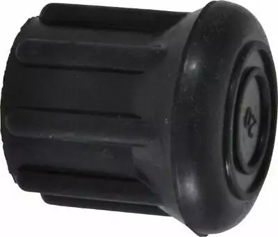 25 Count Black Rubber Crutch Tips 1  Inner Diam 1-19/32  Overall Height • $19.53