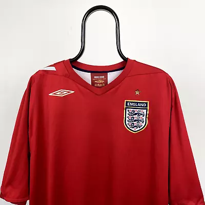 Umbro England Football Shirt T-Shirt Top Red - Mens 3XL • £3.25