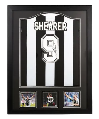 £299 • Buy Framed Alan Shearer Signed Newcastle United 9 Shirt Football See Proof & Coa