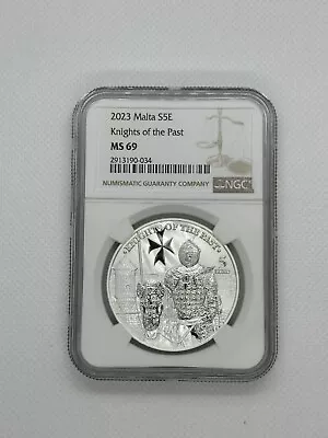 2023 Malta Knights Of The Past 1 Oz Silver NGC MS 69. 15000 Mintage • $89