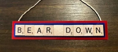 Bear Down Arizona Wildcats U Of A Christmas Ornament Scrabble Tiles • $10.99