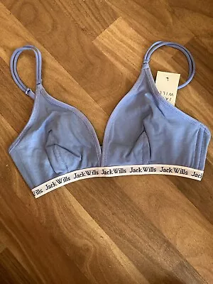 £12 • Buy Jack Wills Bralet/Bralette - Size 8 - Blue BNWT