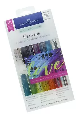 Faber-Castell Gelatos Colors Set Iridescents - Water Soluble Pigment Crayons... • $35.46